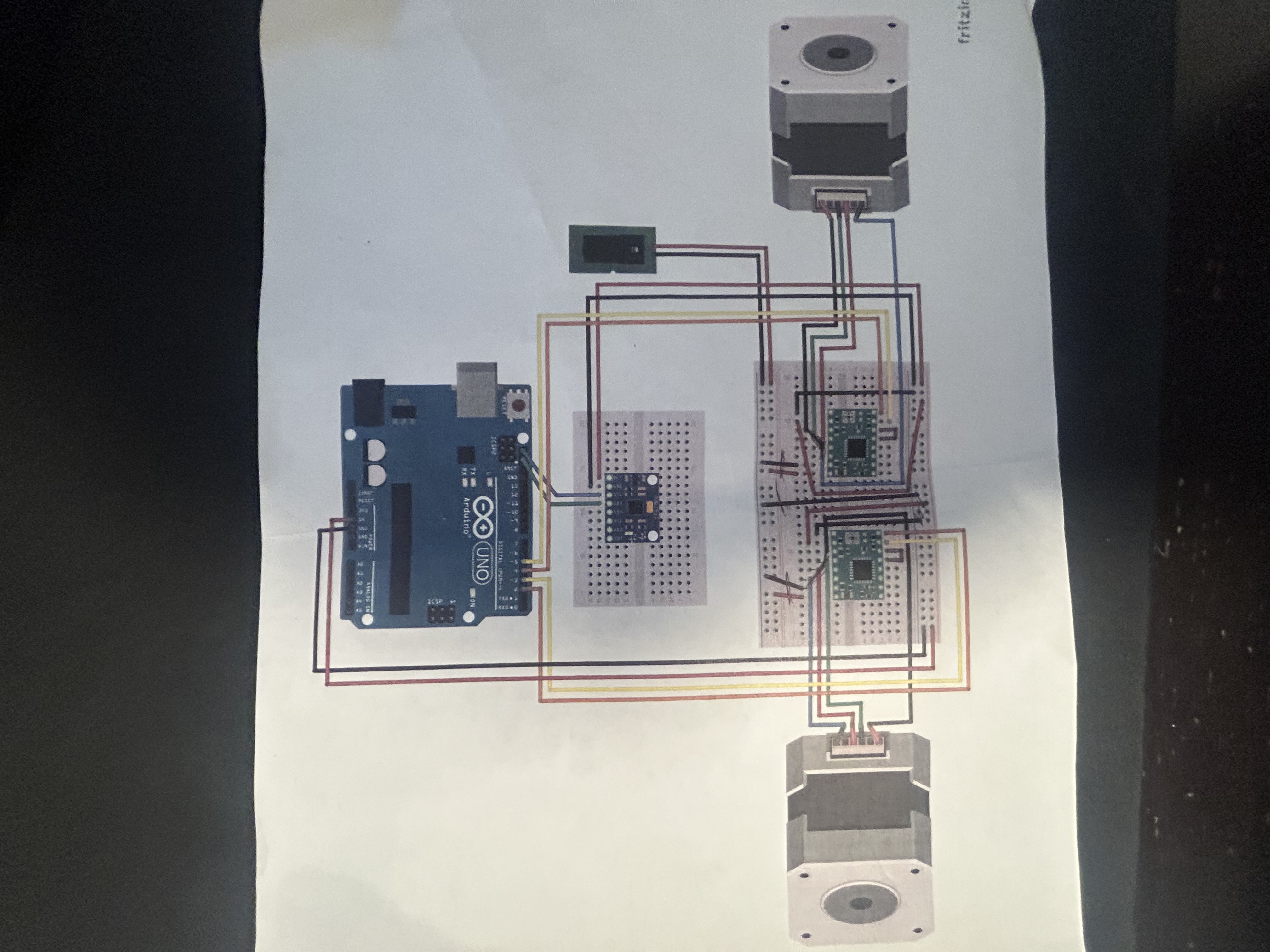 Wiring diagram for the balancing robot