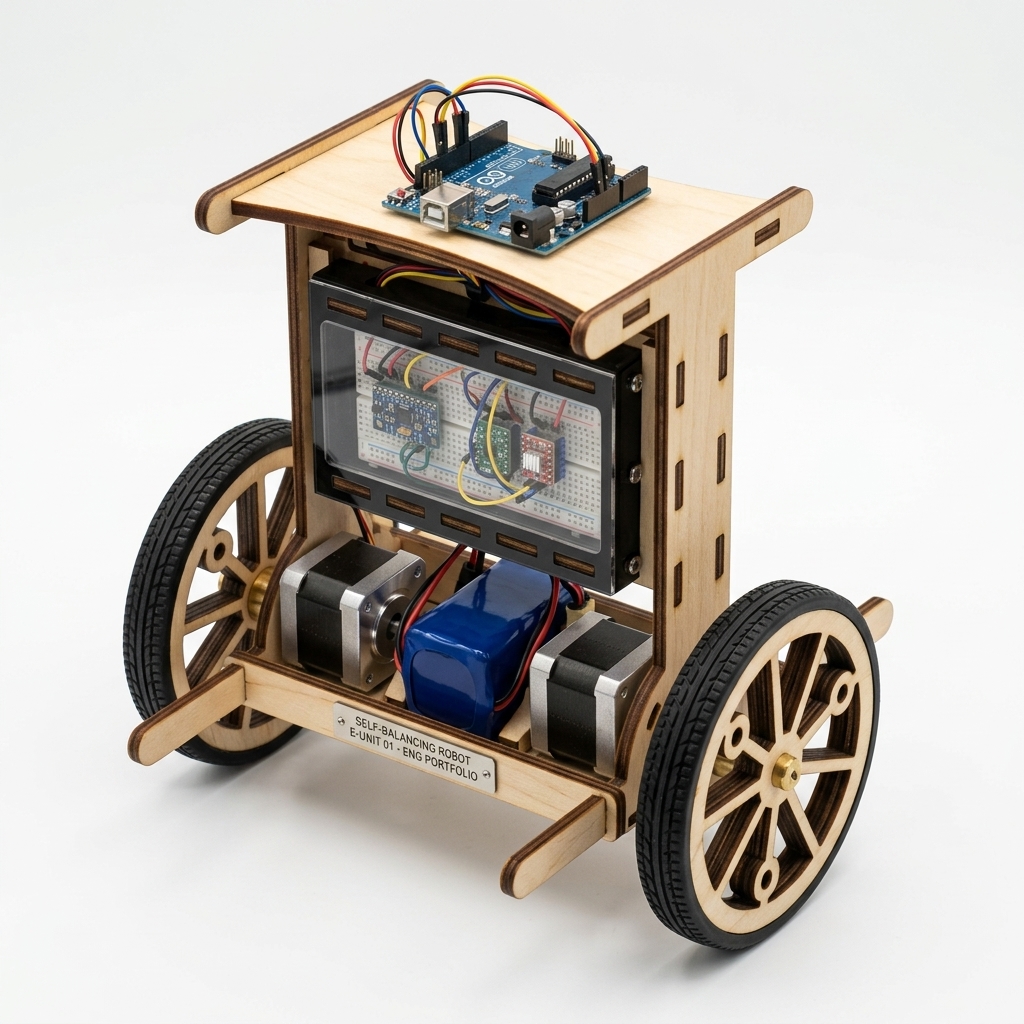 Concept design visualization of the two-wheeled balancing platform